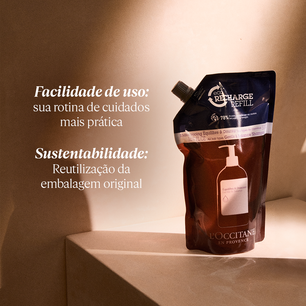 Eco-Refil Shampoo Aromacologia Equilibrio Natural 500ml, , large image number 1